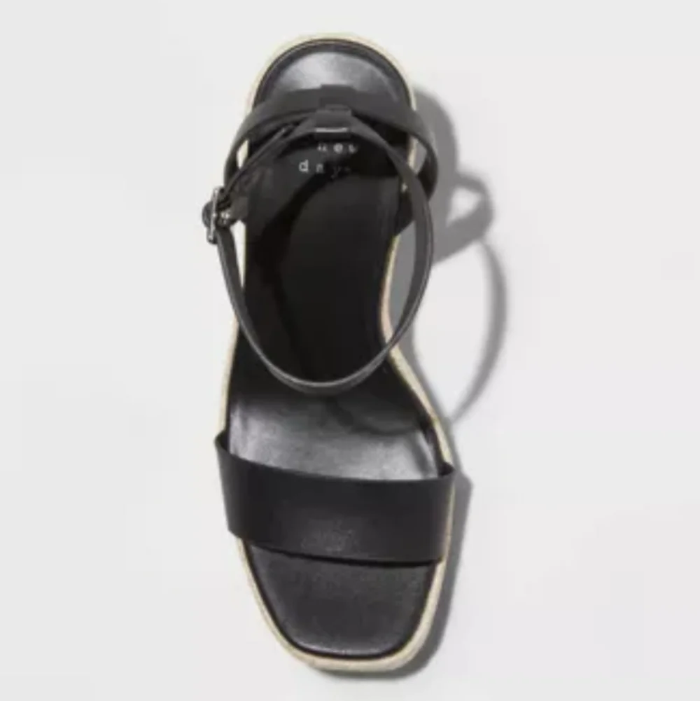 A New Day Tina Black Espadrilles Size 11